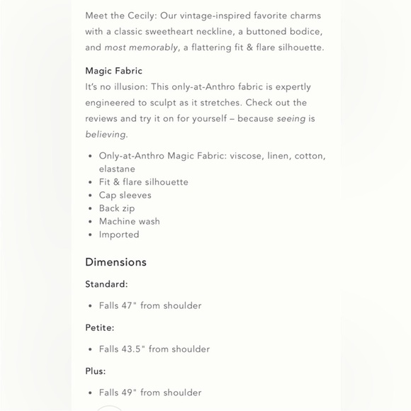 Anthropologie NWT THE CECILY FIT & FLARE SWEETHEART DRESS BY MAEVE size L - Picture 4 of 15